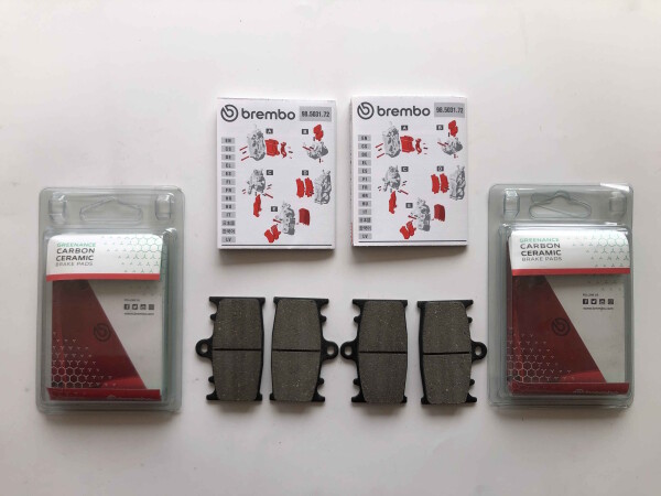Bremsbeläge Brembo 2X vorn organisch 07KA1306 für Kawasaki Suzuki mit ABE