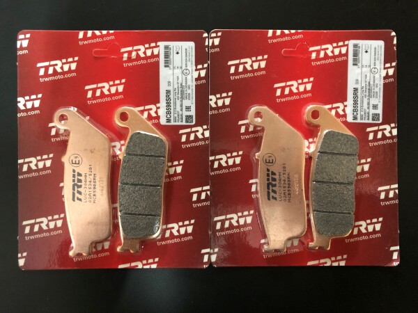 2 X TRW Lucas Bremsbeläge vorn MCB598SRM für alle Suzuki AN 650 Burgman Bj.alle