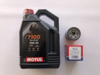 Ölwechselset MOTUL Öl+Ölfilter MIW für alle Suzuki GSX-S 1000 Bj.2015-2025