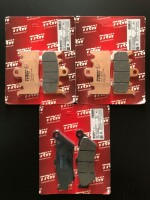 3 X TRW Lucas Bremsbeläge vorn+hinten MCB856SV...