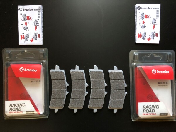 2 X Brembo Bremsbeläge vorn 07BB37SR für alle Aprilia RSV4 Bj.alle mit Straßenzulassung