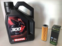 Ölwechselkit MOTUL Öl 300V 15W-50+Ölfilter...