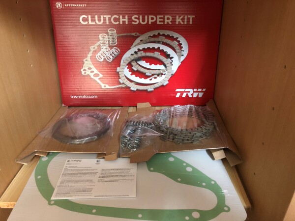 Motul Öl+Ölfilter+TRW Lucas Kupplungs-Superkit MSK217 für Suzuki GS 500 E, EU, F Bj.1989-2007