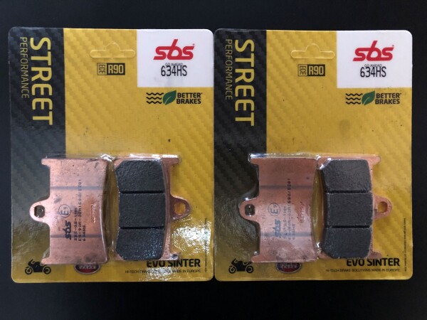 2 X SBS Bremsbeläge vorn 634HS für Yamaha YZF 700 R7 Bj.2022-2024
