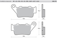 3 X SBS Bremsbeläge vorn+hinten 901HS 675LS für Triumph 900 Tiger Rally Bj.2019-2023
