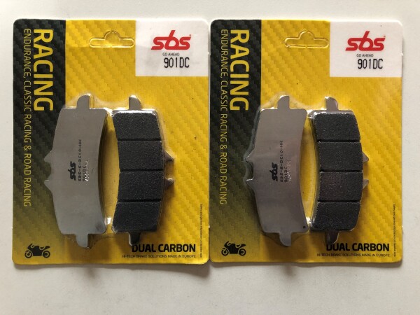 2 X SBS Rennbremsbeläge vorn 901DC für MV Agusta F3 675 ABS Bj.2014-2021