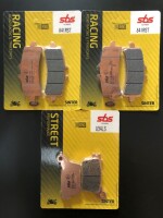 3 X SBS Bremsbeläge vorn+hinten 841RST 834LS...