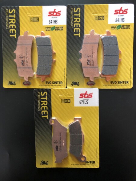 3 X SBS Bremsbeläge vorn+hinten 841HS 671LS für Ducati 1200 Multistrada V4 Pikes Peak Bj.2022-2024