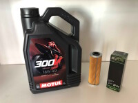 Ölwechselkit MOTUL Öl 300V 15W-50+Ölfilter...