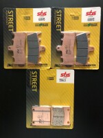 3 X SBS Bremsbeläge vorn+hinten 686HS 556LS für Suzuki GSF 1200 Bandit -S Bj.2001-2005