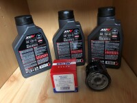 Ölwechselset MOTUL Öl + Ölfilter MIW für Yamaha YZF-R7 Bj.2022-2024