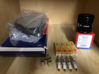 Inspektionskit Luftfilter+NGK+Ölfilter+Motul Öl für Yamaha YZF R1 RN12 -SP Bj.2004-2006