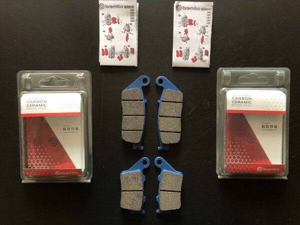 2 X Brembo Bremsbeläge vorn hinten 07HO3005 07BB02CC Carbon Keramik für Yamaha WR 125 R, X  Bj.2009-2016