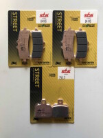 Bremsbeläge SBS 3X vorn+hinten 841HS 730LS für...