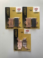 3 X SBS Bremsbeläge vorn+hinten 634HS 657LS für...