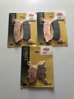 Bremsbeläge SBS 3X vorn+hinten 828HS 657LS für...