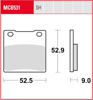 Bremsbeläge TRW Lucas 3X vorn+hinten MCB659 MCB531 für Kawasaki ZX12R Bj.2000-2003