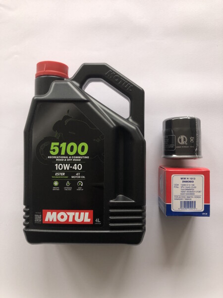 Ölwechselset MOTUL Öl + Ölfilter für Kawasaki ZX6R ZX6RR 636 Bj.1995-2025