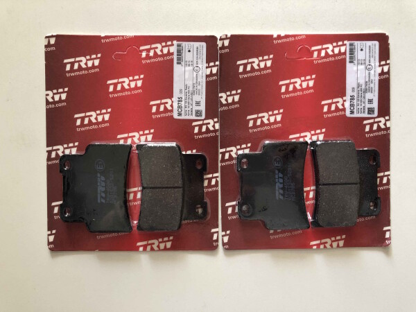 Bremsbeläge TRW Lucas 2X vorn MCB785 organisch für Aprilia SMV 750 Dorsoduro Bj.2008-2017