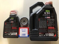Ölwechselkit MOTUL Öl 5100 10W-40+Ölfilter...