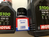 Ölwechselkit MOTUL Öl 5100 10W-40+Ölfilter für Yamaha XV 1900 A Midnight Star Bj.2011-2016
