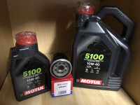 Ölwechselkit MOTUL Öl 5100 10W-40+Ölfilter für Yamaha XV 1900 A Midnight Star Bj.2011-2016