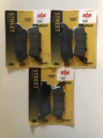 Bremsbeläge SBS 3X vorn+hinten 735HF 736HF für...