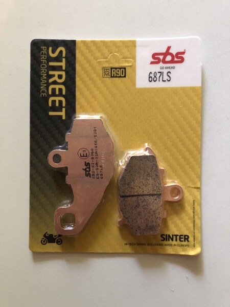 Bremsbeläge SBS 1X hinten 687LS für Kawasaki Z1000SX Bj.2011-2023