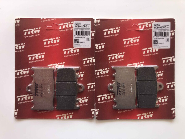 Bremsbeläge Rennsport TRW Lucas 2X vorne MCB602CRQ für Kawasaki ZX9R Bj.1994-1995
