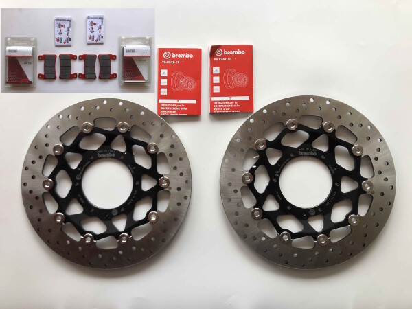 Bremsscheiben+Bremsbeläge Brembo 2X vorne 78B40867 für Honda CB1300 -S Bj.2005-2013