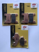 Bremsbeläge SBS 3X vorn+hinten 806HS 687LS für...