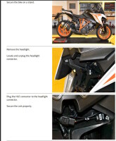Headlight Eliminator module Healtech HLE-KT1 alle KTM 1290 1390 Super Duke Bj.alle