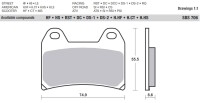 Bremsbeläge für KTM Adventure, Duke 790 890 1050 1090 1190 1290 SBS 706HS 2X vorn
