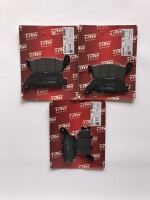 Bremsbeläge für Honda CBF 600 N, S, Bj.2004-2010 TRW Lucas MCB598 MCB634 vorn+hinten