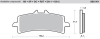 Bremsbeläge für Aprilia RSV4 1000 RR RF Bj.2015-2021 SBS 901HS vorn