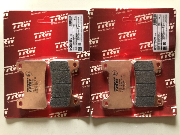 2 X TRW Lucas Bremsbeläge vorn MCB755SV Honda CBR1000RR Bj.2004-2016 SC57 SC59