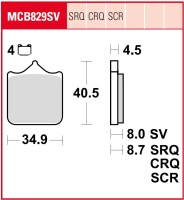2 X TRW Lucas Rennbremsbeläge vorn MCB829CRQ BMW...