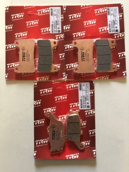 3 X TRW Lucas Bremsbeläge vorn+hinten MCB755SV MCB634SH Honda CBR1000RR Bj.2004-2005